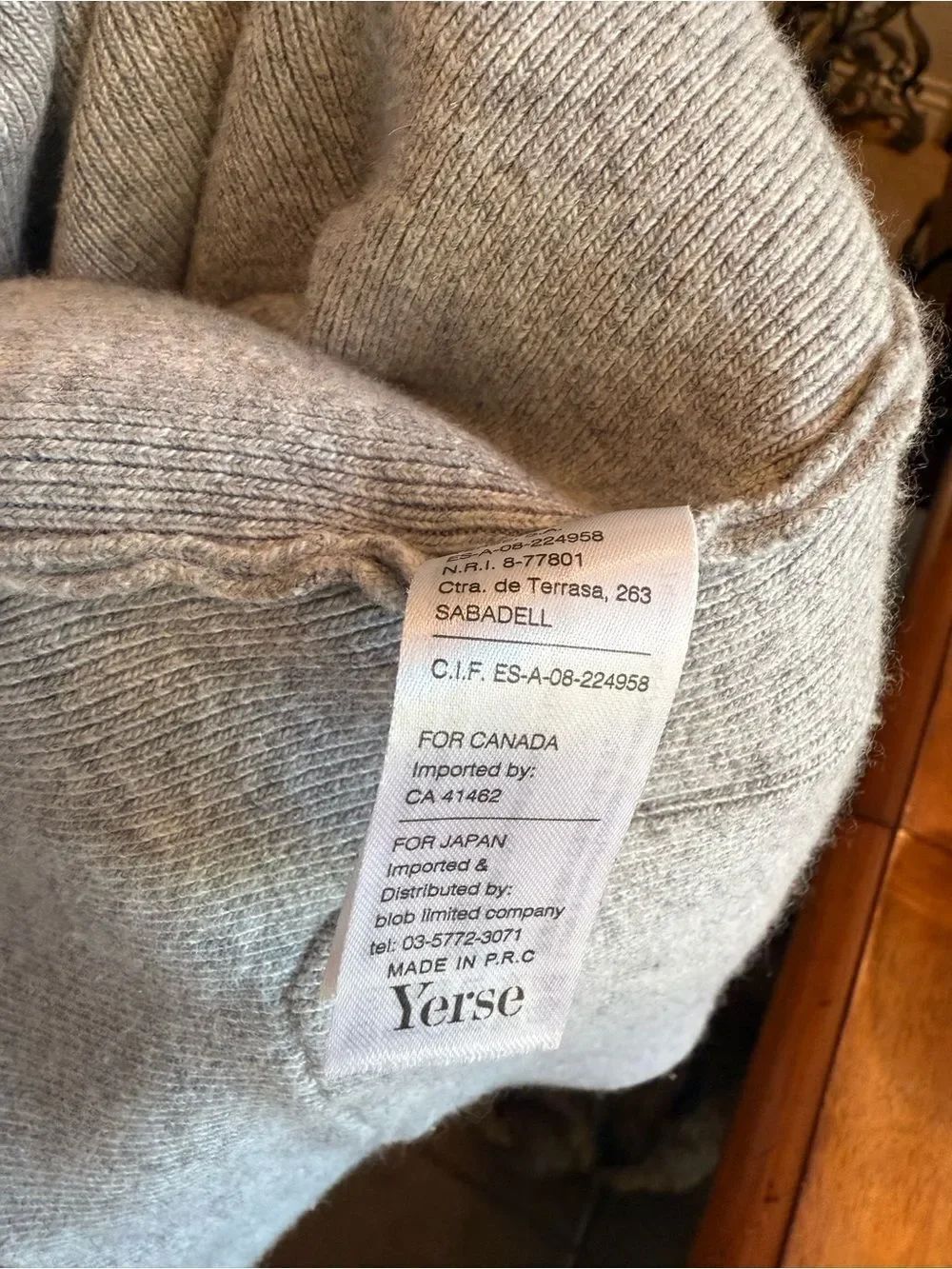 Light Gray Open-Front Knit Jacket - Picture 14 of 16